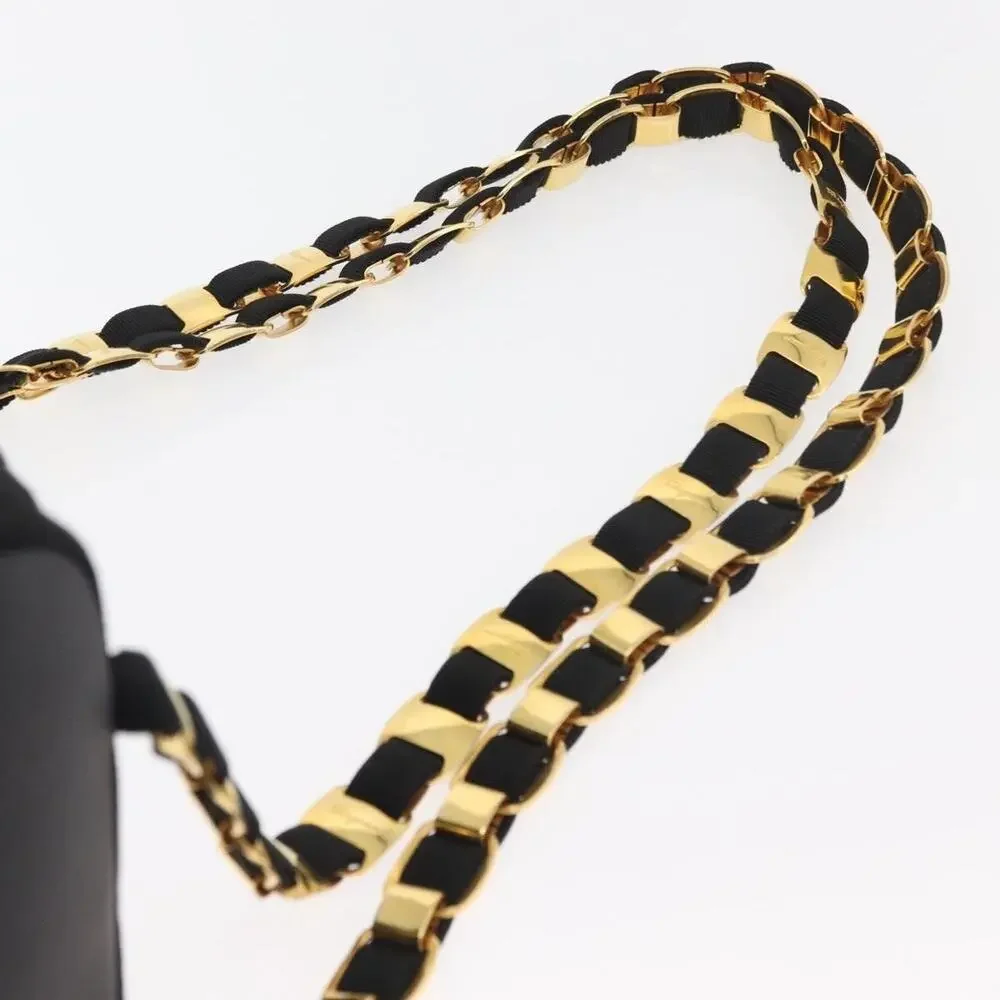 Salvatore Ferragamo Vara Chain Backpack Black